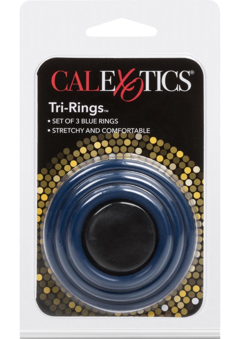 Tri Rings Multi Color Cock Ring Set