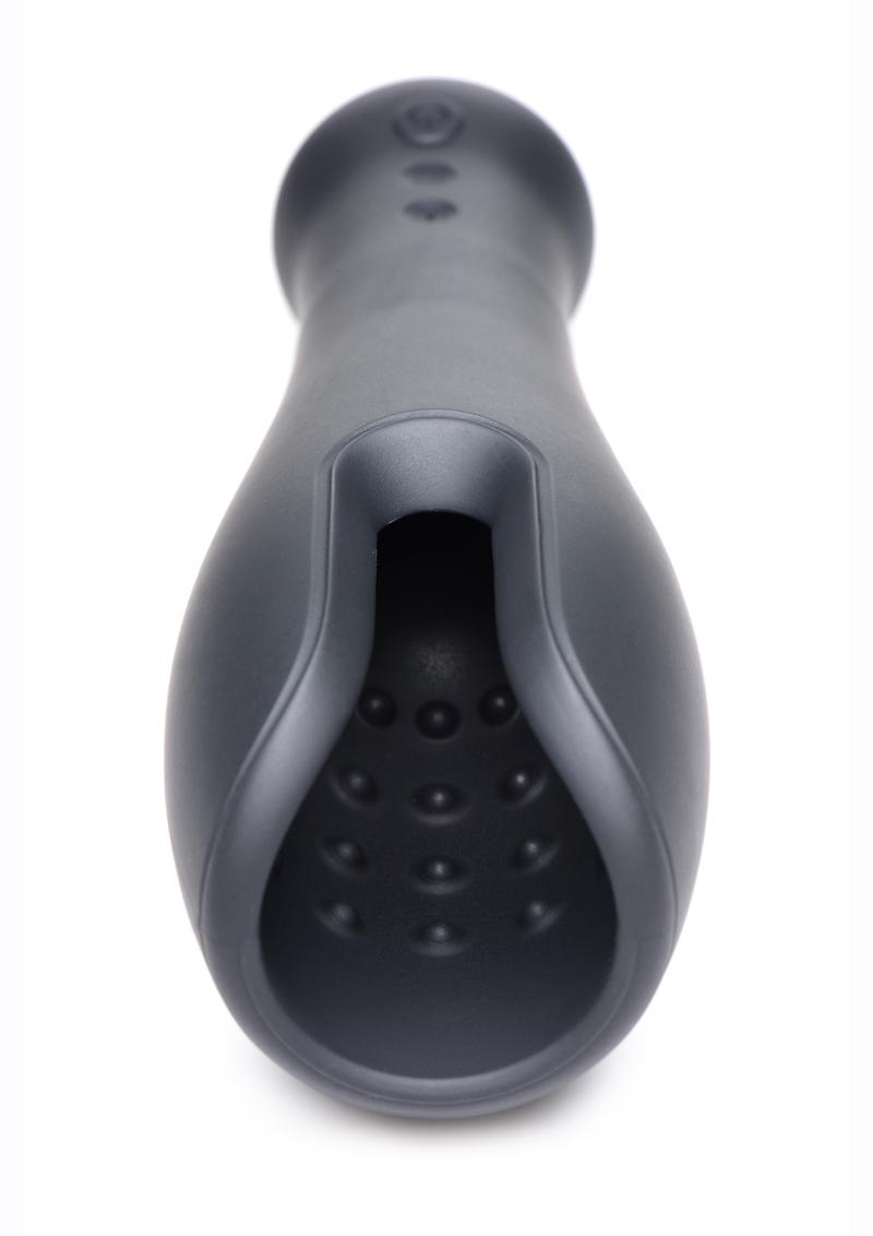 Trinity Men 10X Vibrating Silicone Stroker 5 Speeds 5 Vibration