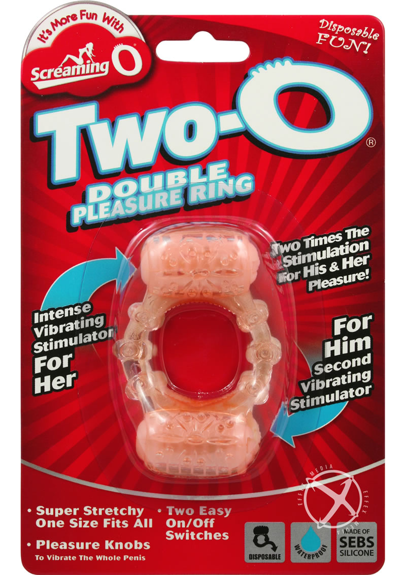 Screaming O Two-O Double Pleasure Rin With Intense Vibrating Stimulator