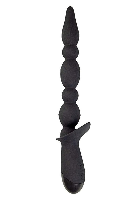 Vibrating ButtFuk Rechargeable Silicone Anal Wand 10 Functions