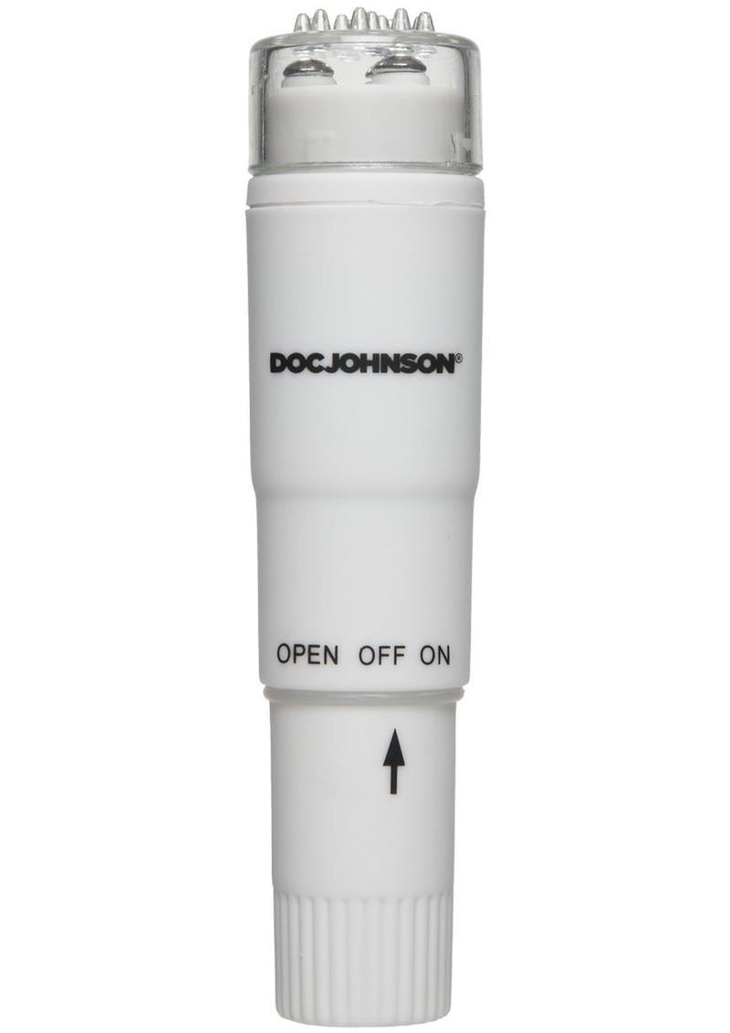 Doc Johnson White Nights Velvet Touch Waterproof Pocket Rocket