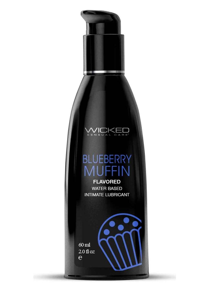 Wicked Aqua Blueberry Muffin Flavored Water Based Lubricant