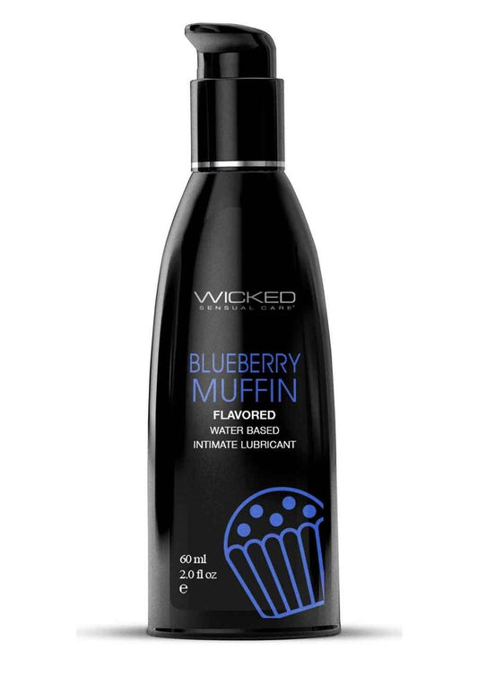 Wicked Aqua Blueberry Muffin Flavored Water Based Lubricant