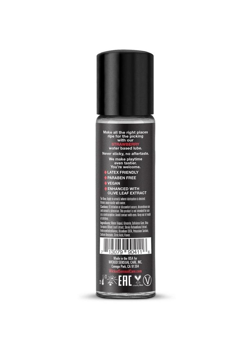 Wicked Aqua Strawberry Flavored Water Based Lubricant
