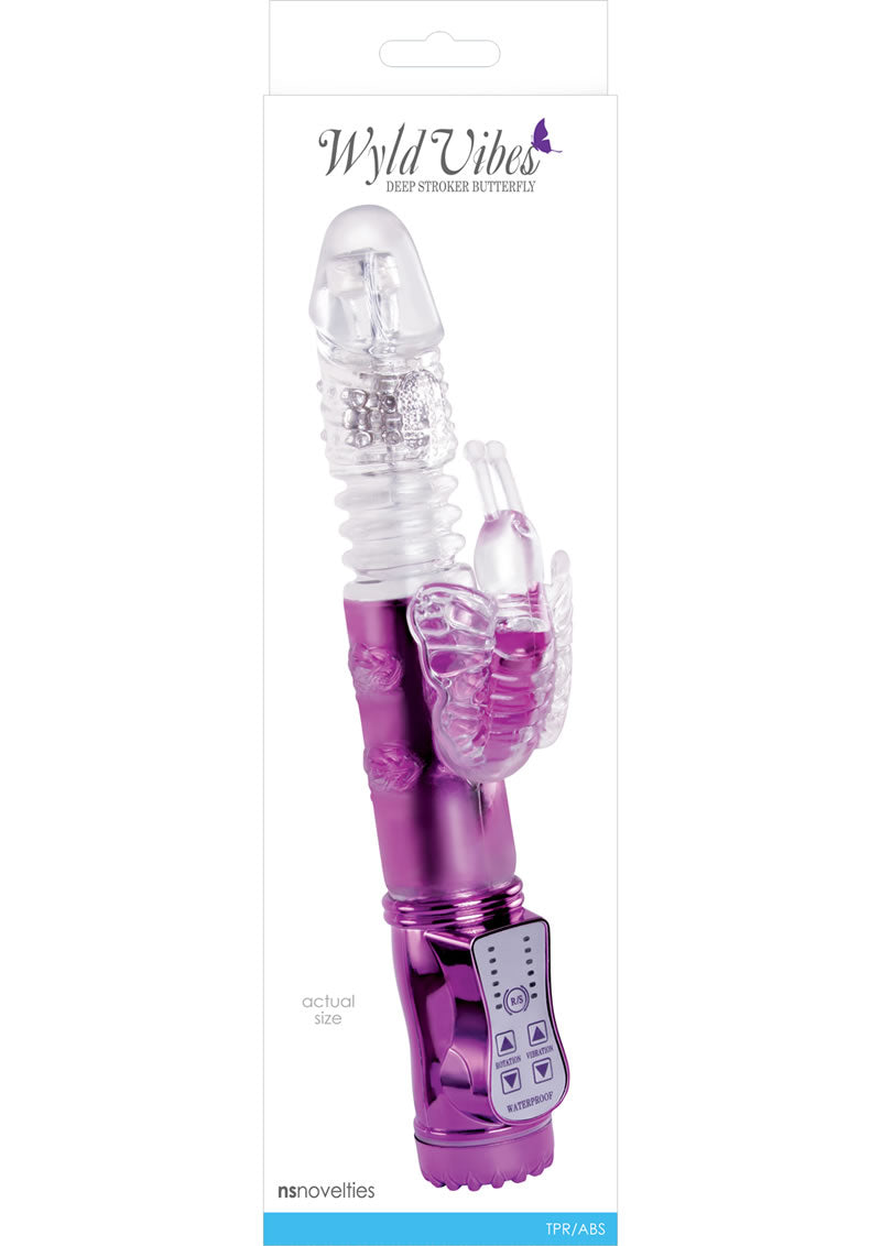 Wyld Vibes Deep Stroker Multi Speed  Butterfly Rabbit Vibrator