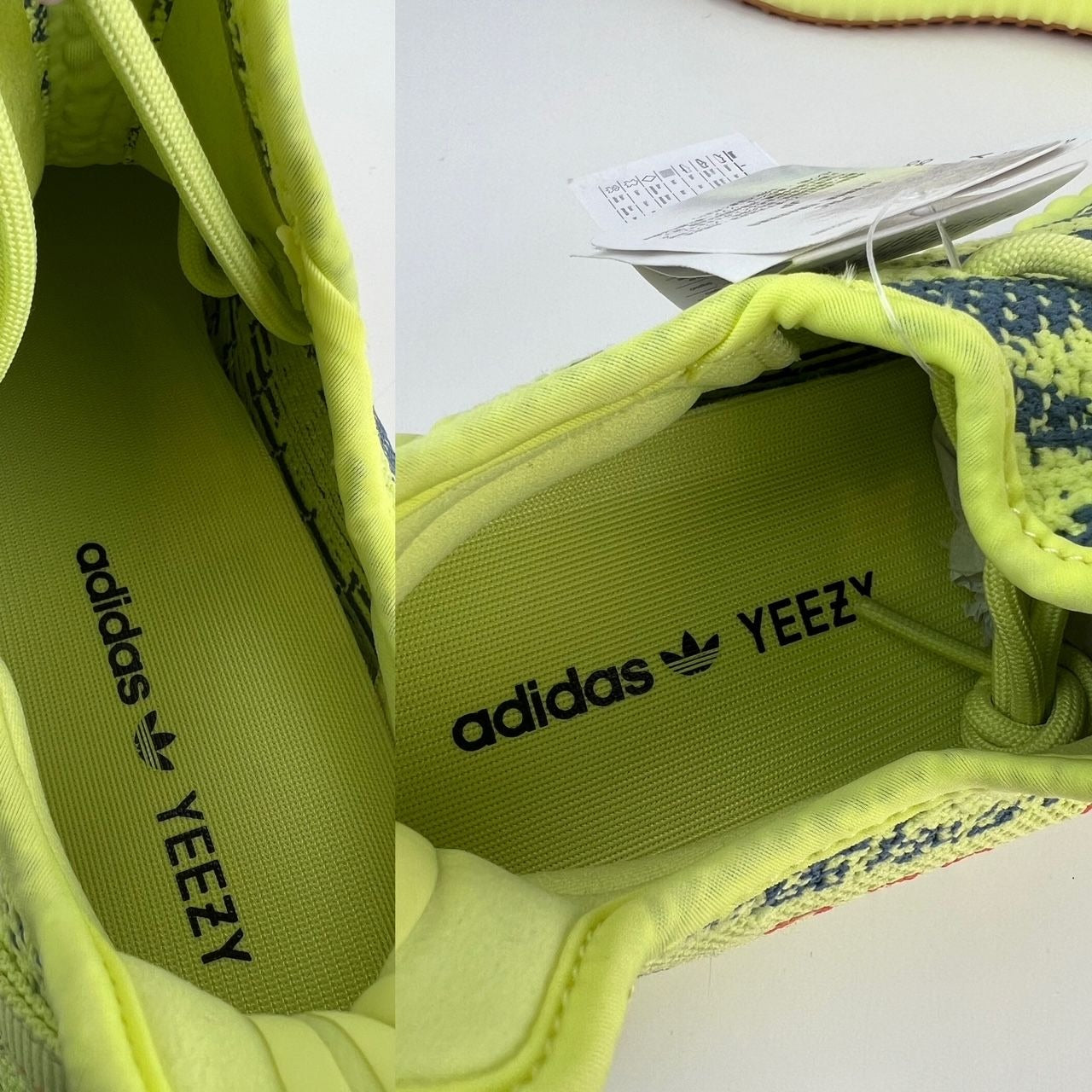 Yeezy Boost 350 V2 Semi Frozen Yellow Sneakers By adidas USA Men's 10.5